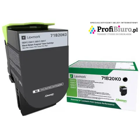 Lexmark 71B20K0 - Toner czarny do Lexmark CS-317, CS-417, CS-517, CX-317, CX-417, CX-517